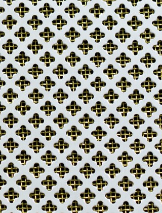 Fancy club Silver anodised 2 X 1m with brass backing mesh