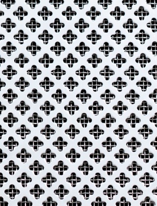 Fancy club Silver anodised 2 X 1m with stainless backing mesh