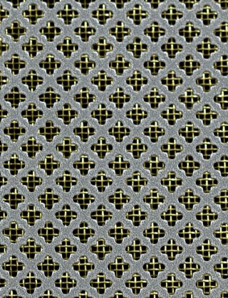 Fancy club pewter 2 X 1m with brass backing mesh