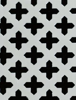 Small Cross Silver anodised 1X1m with no backing mesh