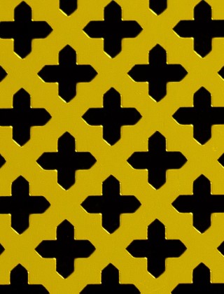 Small Cross Gold anodised 1X1m with no backing mesh