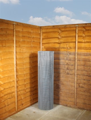 galvanised weld mesh 1 x 1/2 16G 4ft x 30m