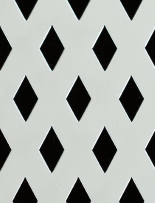 Small Diamond Silver anodised 2 X 1m with no backing mesh cut to size