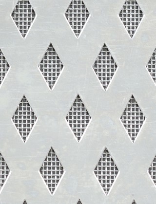 Small Diamond stainless 2 X 1m with stainless backing mesh