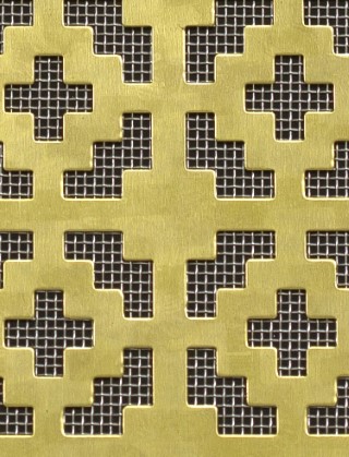 Iden brass 2 X 1m with stainless backing mesh cut to size