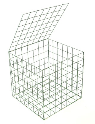 gabion basket Green PE 3mm 0.5m x 0.5m x 0.5m