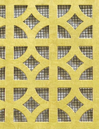 Ockley brass 2 X 1m with black backing mesh