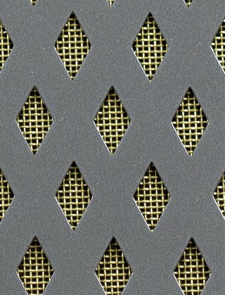 Small Diamond pewter 1X1m with brass backing mesh