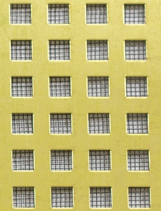 Chartham brass 2 X 1m with black backing mesh cut to size