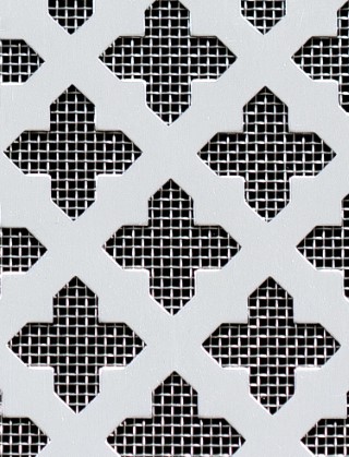 Fancy Cross Silver anodised 1X1m with stainless backing mesh cut to size