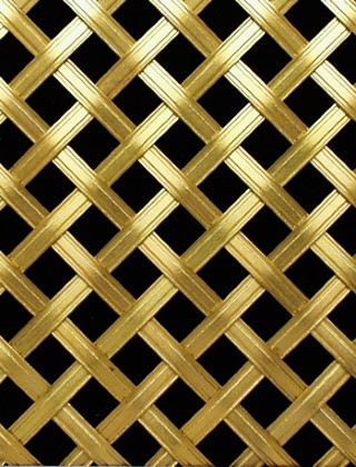 Hand Made Decorative 10mm ap6mm reededdiamondbrassnobacking