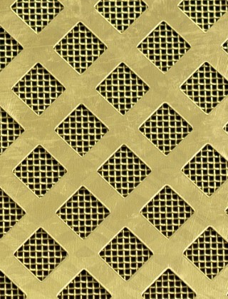 Lattice brass 1X.665m with brass backing mesh cut to size