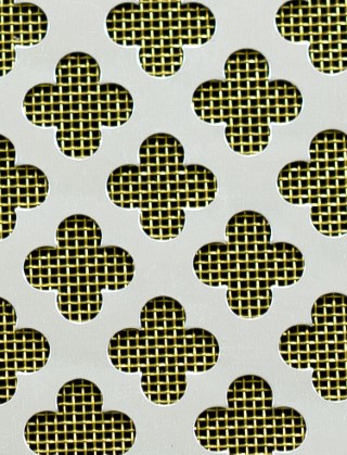 Large Club Silver anodised 2 X 1m with brass backing mesh