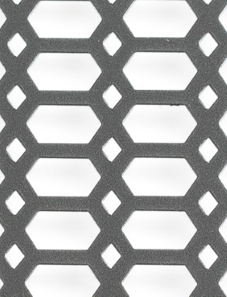 Slot & Diamond pewter 1X1m with no backing mesh