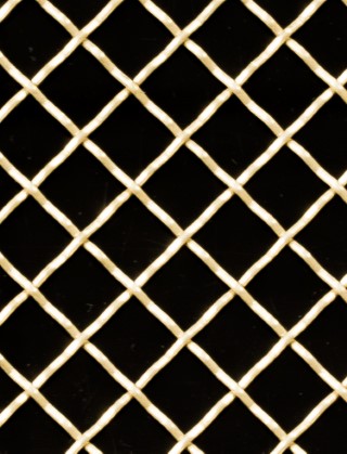 Crimped mesh 1X1 10X10 BRASS1.5 DIAMONDNOmesh