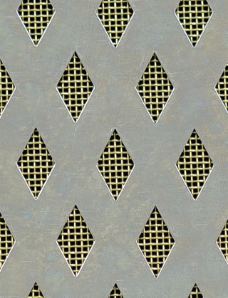 Small Diamond stainless 1X1m with brass backing mesh