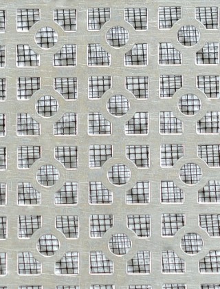 Moroccan stainless 1X1m with black backing mesh