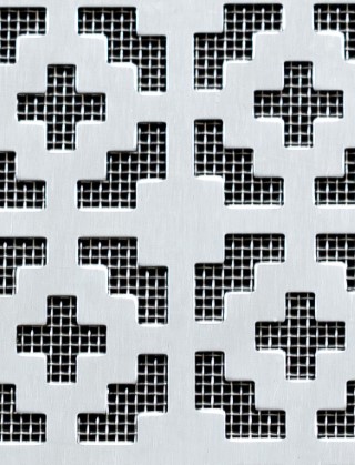 Iden Silver anodised 2 X 1m with stainless backing mesh