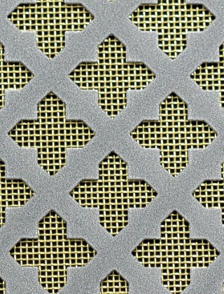 Fancy Cross pewter 2 X 1m with brass backing mesh cut to size
