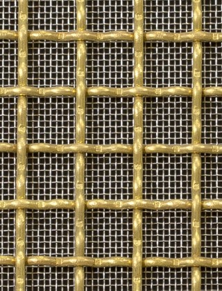 Crimped mesh 2 X 1 12.5 X 12.5 BRASS2.5 SQUARESTAINLESS STEELmesh