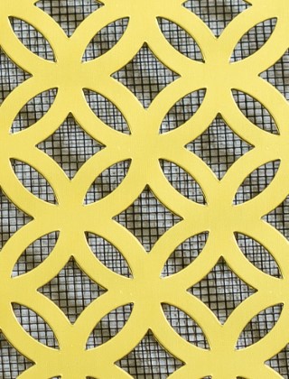 Inner Circle Gold anodised 1X.665m with black backing mesh