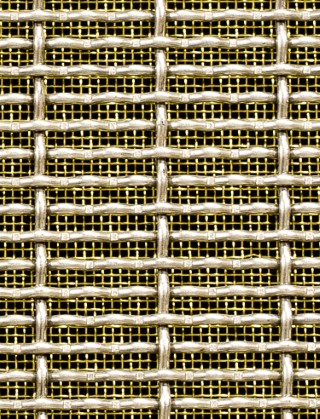 Crimped mesh 1X.665 20 X 3 SS3162 SQUAREBRASSmesh