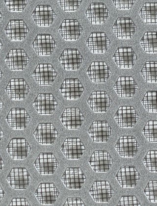 Honeycomb pewter 2 X 1m with black backing mesh