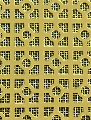 Moroccan brass 2 X 1m with brass backing mesh