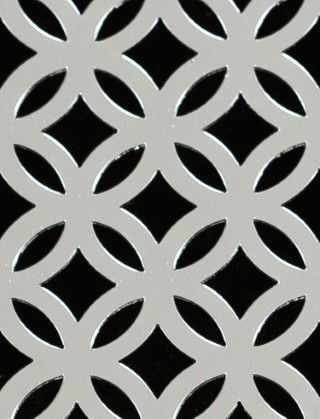 Inner Circle Silver anodised 1X1m with no backing mesh