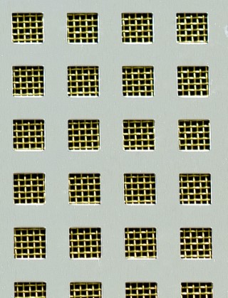 Chartham Silver anodised 2 X 1m with brass backing mesh