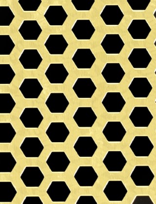 Honeycomb brass 1X.665m with no backing mesh cut to size