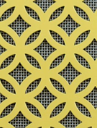 Inner Circle Gold anodised 1X1m with stainless backing mesh