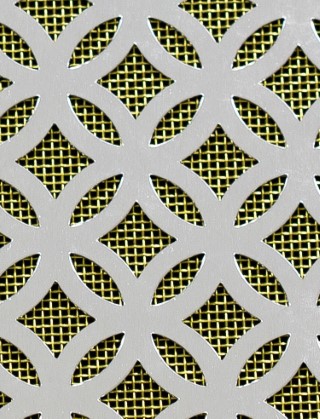 Inner Circle Silver anodised 1X.665m with brass backing mesh cut to size