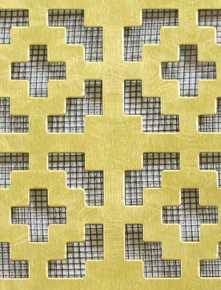 Iden brass 2 X 1m with black backing mesh