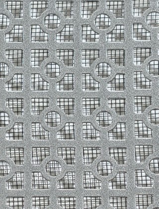 Moroccan pewter 1X1m with black backing mesh