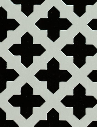 Fancy Cross Silver anodised 2 X 1m with no backing mesh cut to size