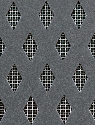 Small Diamond pewter 1X1m with stainless backing mesh cut to size