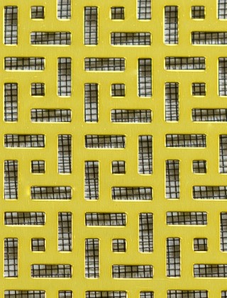 Maidstone Gold anodised 2 X 1m with black backing mesh cut to size