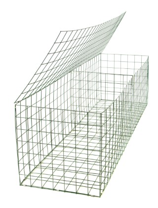 gabion basket Green PE 3mm 2m x 0.5m x 0.5m