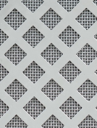 Lattice stainless 2 X 1m with stainless backing mesh cut to size