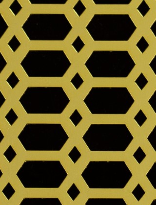 Slot & Diamond Gold anodised 2 X 1m with no backing mesh