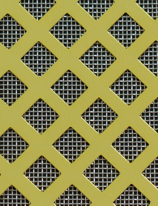 Lattice Gold anodised 2 X 1m with stainless backing mesh