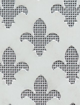 Fleur De Lys stainless 2 X 1m with stainless backing mesh