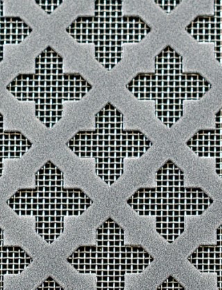 Fancy Cross pewter 1X.665m with stainless backing mesh
