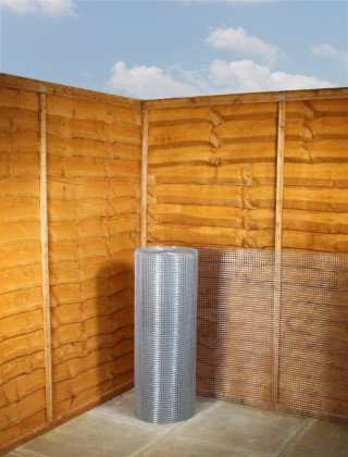 galvanised weld mesh 1/2 x 1/2 16G 3ft x 30m