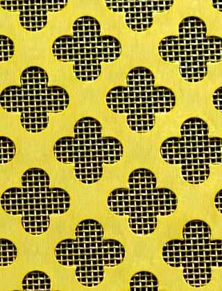 Large Club Gold anodised 2 X 1m with brass backing mesh
