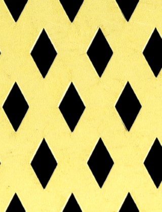 Small Diamond brass 1X1m with no backing mesh
