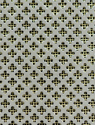 Fancy club stainless 2 X 1m with brass backing mesh