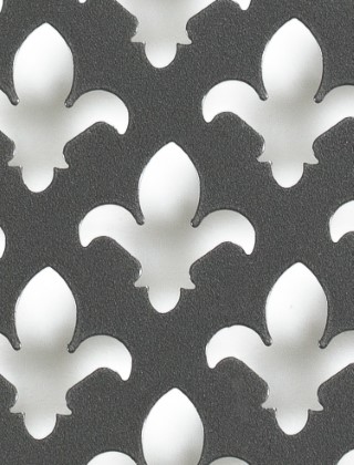 Fleur De Lys pewter 1X1m with no backing mesh cut to size