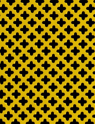 Fancy club Gold anodised 1X.665m with no backing mesh
